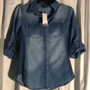 Blue Jean Button Up Shirt